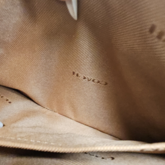 Coach Heart Print Crossbody Brown Red Signature - Picture 7 of 9